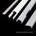 extruded process milky frosted LED linear PC lampshade